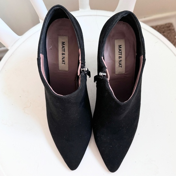 Matt and Nat Chunky Heel Vegan Suede Ankle Boots Shoes size 37 - Picture 5 of 7